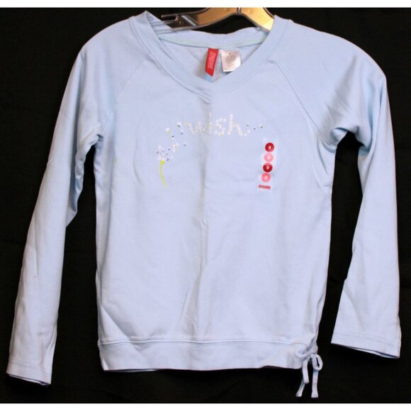 NWT 2004 Gymboree Dandelion Wishes Blue Shirt Long Sleeve Blow Bow Tie sz 9 - Picture 2 of 6